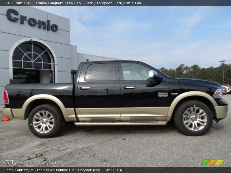 Black / Longhorn Black/Cattle Tan 2013 Ram 1500 Laramie Longhorn Crew Cab