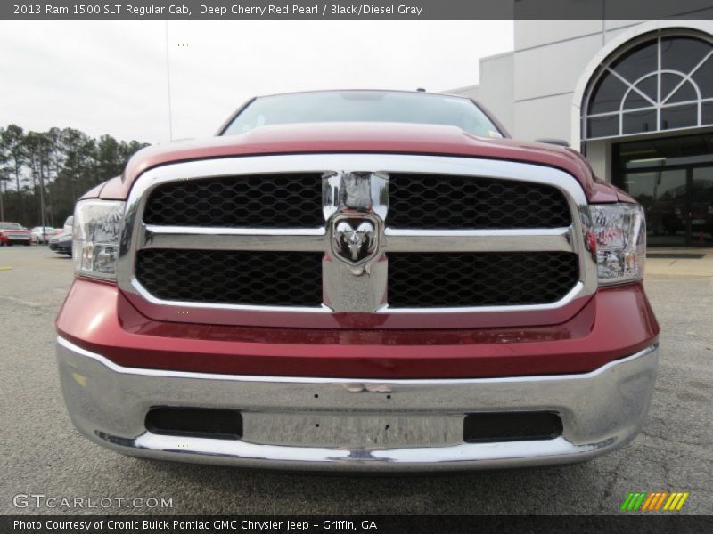 Deep Cherry Red Pearl / Black/Diesel Gray 2013 Ram 1500 SLT Regular Cab