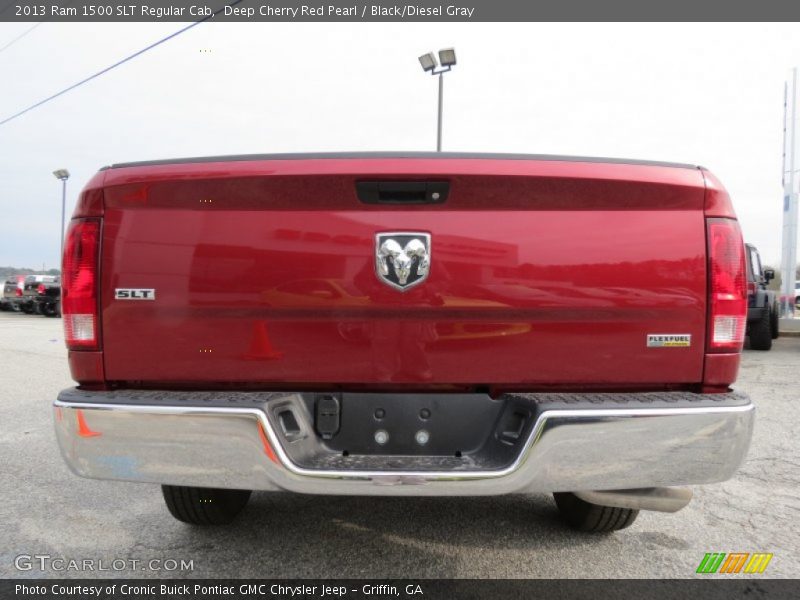 Deep Cherry Red Pearl / Black/Diesel Gray 2013 Ram 1500 SLT Regular Cab