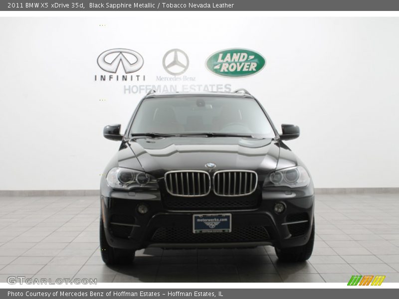 Black Sapphire Metallic / Tobacco Nevada Leather 2011 BMW X5 xDrive 35d