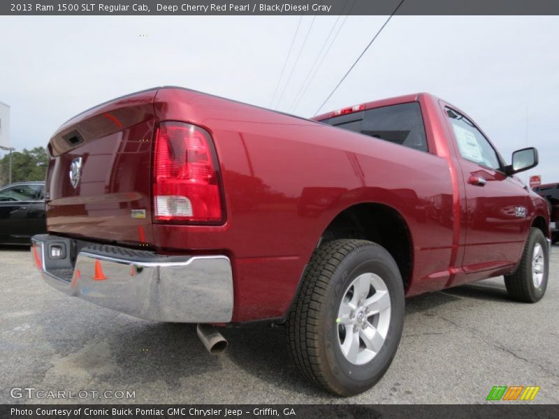 Deep Cherry Red Pearl / Black/Diesel Gray 2013 Ram 1500 SLT Regular Cab