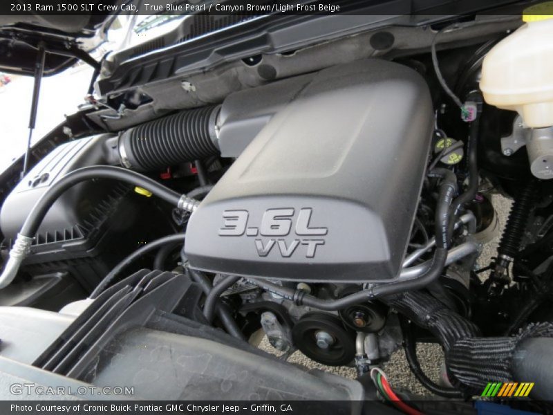 True Blue Pearl / Canyon Brown/Light Frost Beige 2013 Ram 1500 SLT Crew Cab