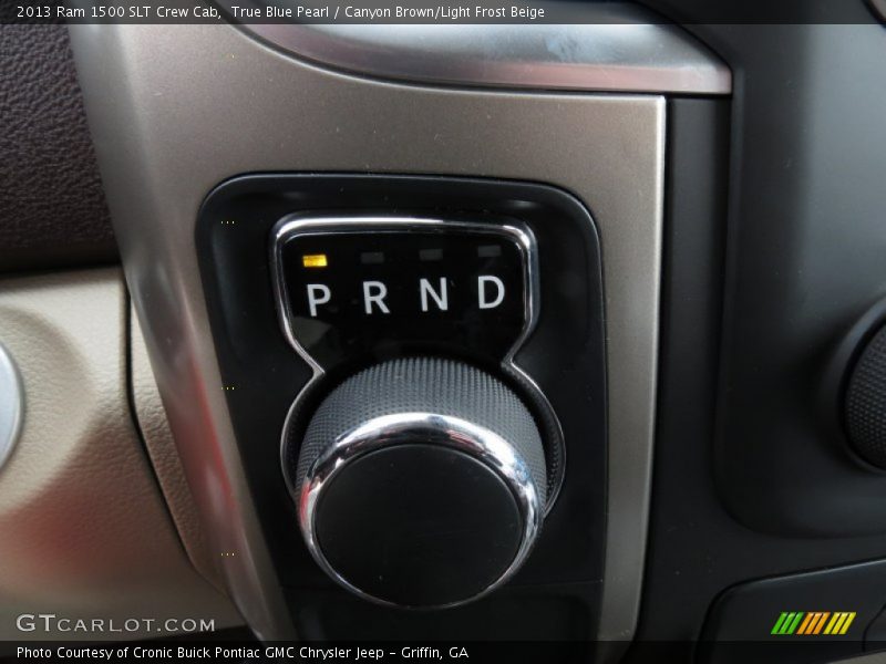 True Blue Pearl / Canyon Brown/Light Frost Beige 2013 Ram 1500 SLT Crew Cab