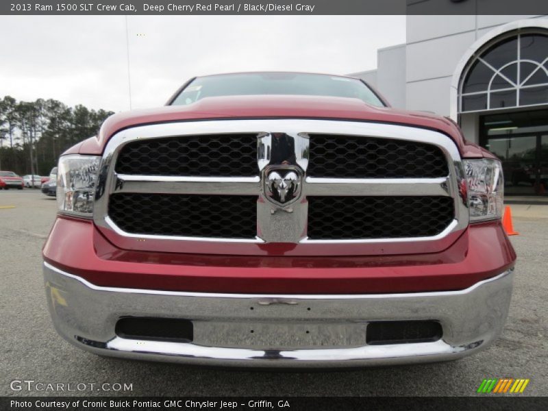 Deep Cherry Red Pearl / Black/Diesel Gray 2013 Ram 1500 SLT Crew Cab