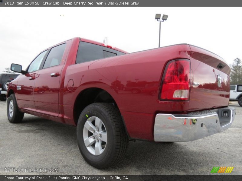 Deep Cherry Red Pearl / Black/Diesel Gray 2013 Ram 1500 SLT Crew Cab
