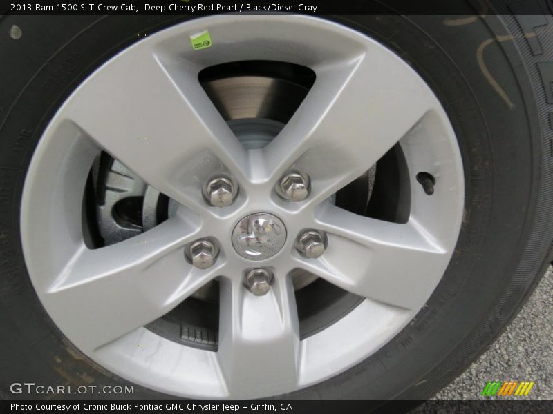 Deep Cherry Red Pearl / Black/Diesel Gray 2013 Ram 1500 SLT Crew Cab