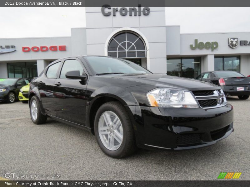 Black / Black 2013 Dodge Avenger SE V6