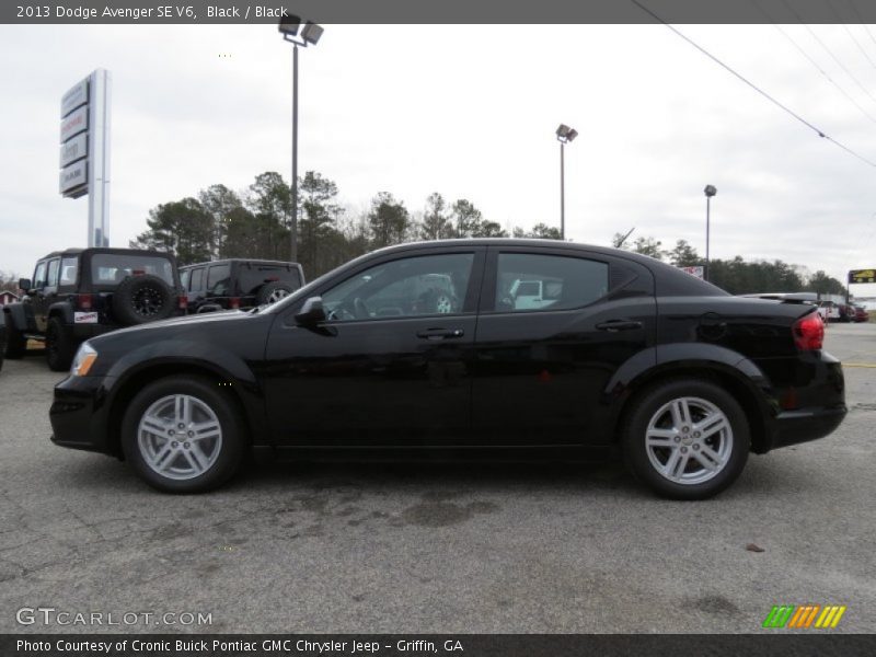 Black / Black 2013 Dodge Avenger SE V6
