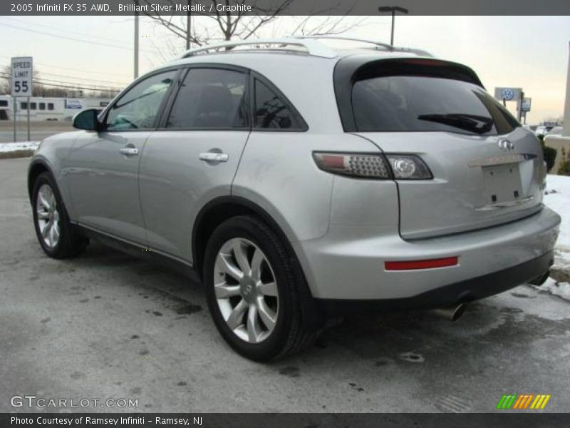 Brilliant Silver Metallic / Graphite 2005 Infiniti FX 35 AWD