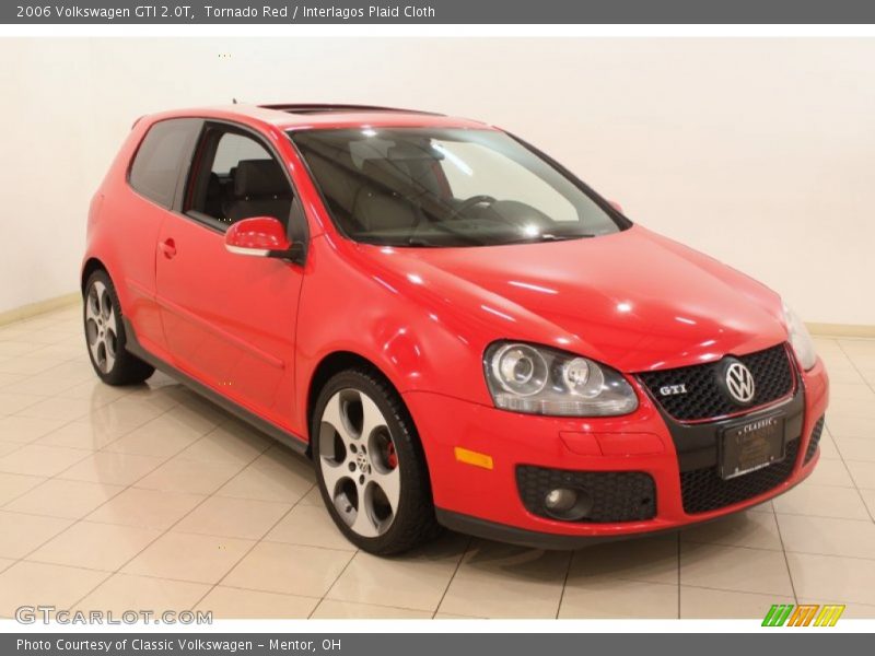 Tornado Red / Interlagos Plaid Cloth 2006 Volkswagen GTI 2.0T