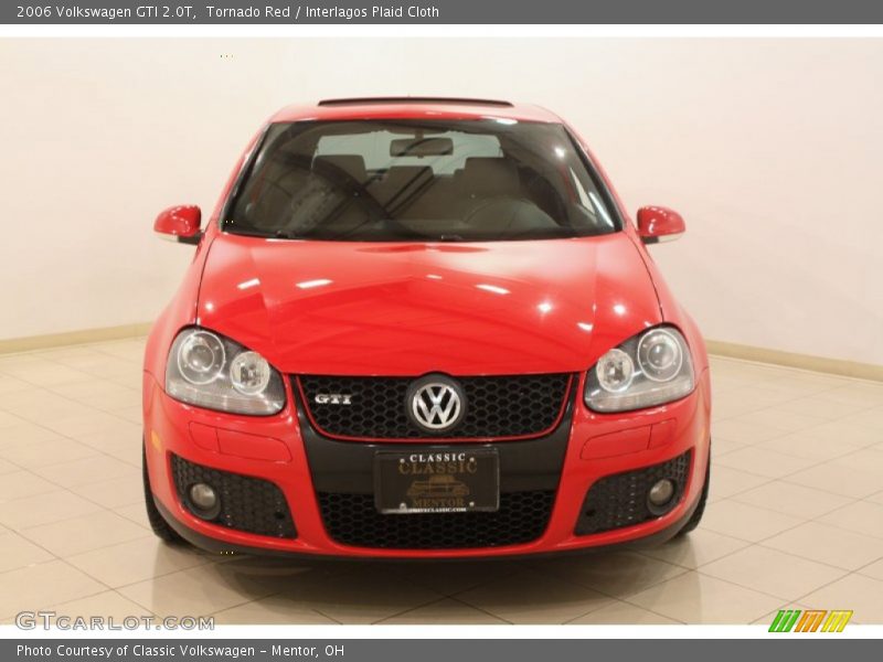 Tornado Red / Interlagos Plaid Cloth 2006 Volkswagen GTI 2.0T