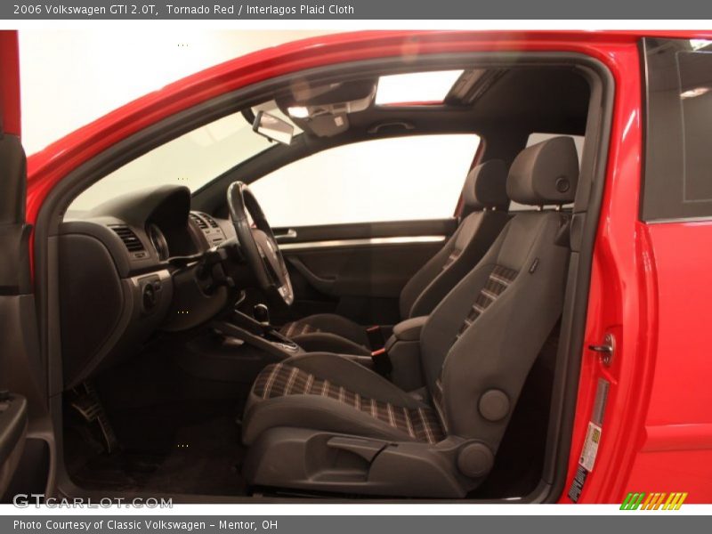 Tornado Red / Interlagos Plaid Cloth 2006 Volkswagen GTI 2.0T
