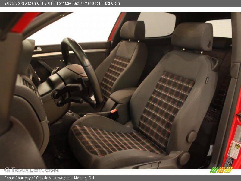 Tornado Red / Interlagos Plaid Cloth 2006 Volkswagen GTI 2.0T