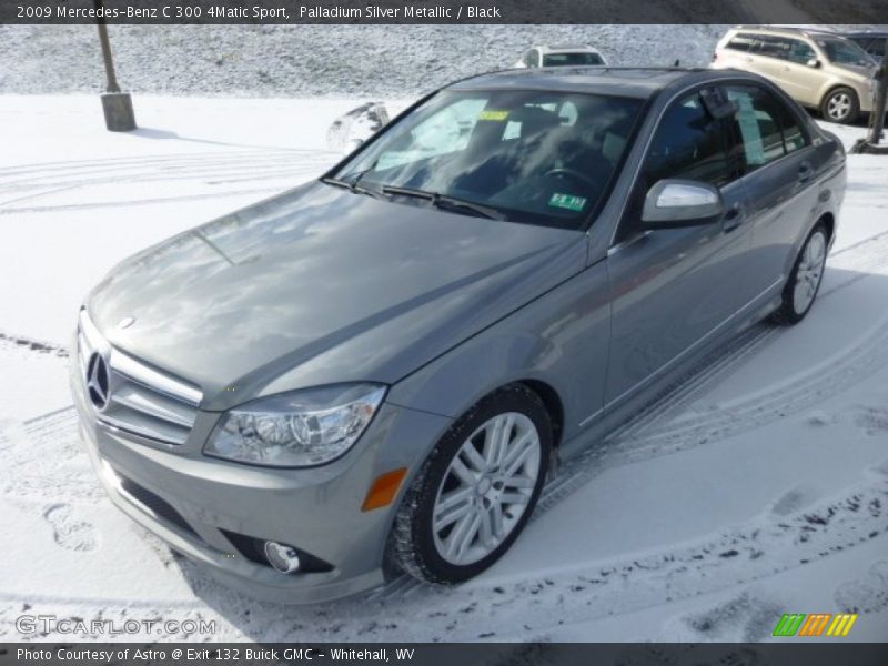 Palladium Silver Metallic / Black 2009 Mercedes-Benz C 300 4Matic Sport