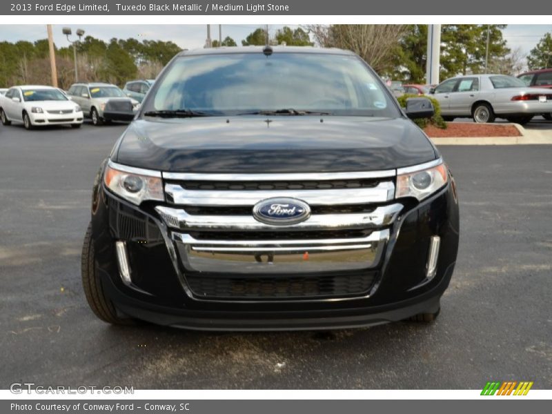 Tuxedo Black Metallic / Medium Light Stone 2013 Ford Edge Limited
