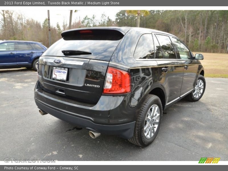 Tuxedo Black Metallic / Medium Light Stone 2013 Ford Edge Limited