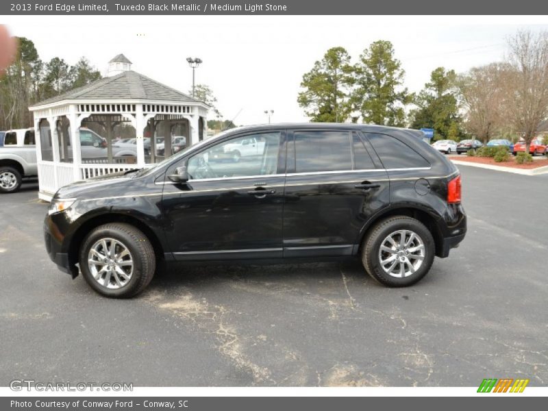 Tuxedo Black Metallic / Medium Light Stone 2013 Ford Edge Limited
