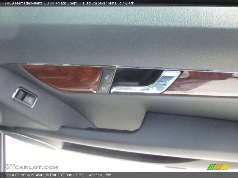 Palladium Silver Metallic / Black 2009 Mercedes-Benz C 300 4Matic Sport