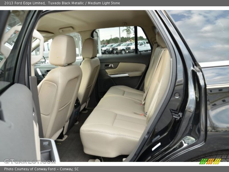 Tuxedo Black Metallic / Medium Light Stone 2013 Ford Edge Limited