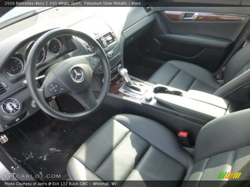 Palladium Silver Metallic / Black 2009 Mercedes-Benz C 300 4Matic Sport