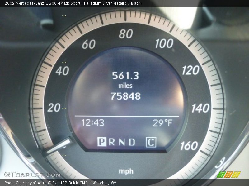 Palladium Silver Metallic / Black 2009 Mercedes-Benz C 300 4Matic Sport