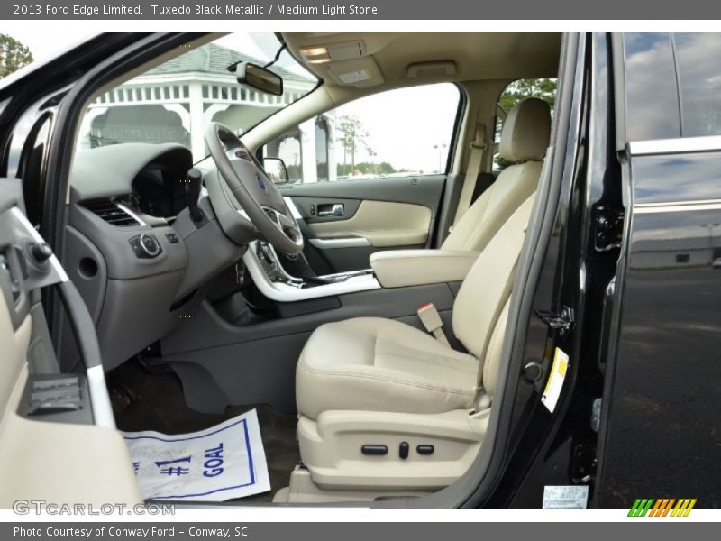 Tuxedo Black Metallic / Medium Light Stone 2013 Ford Edge Limited