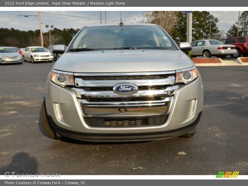 Ingot Silver Metallic / Medium Light Stone 2013 Ford Edge Limited