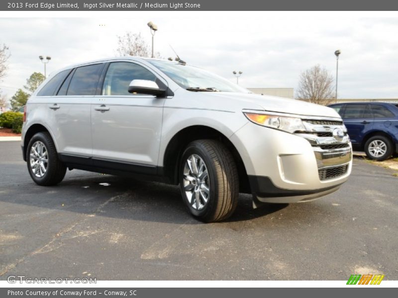 Ingot Silver Metallic / Medium Light Stone 2013 Ford Edge Limited