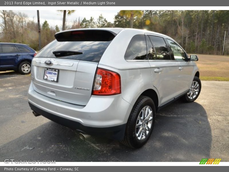 Ingot Silver Metallic / Medium Light Stone 2013 Ford Edge Limited
