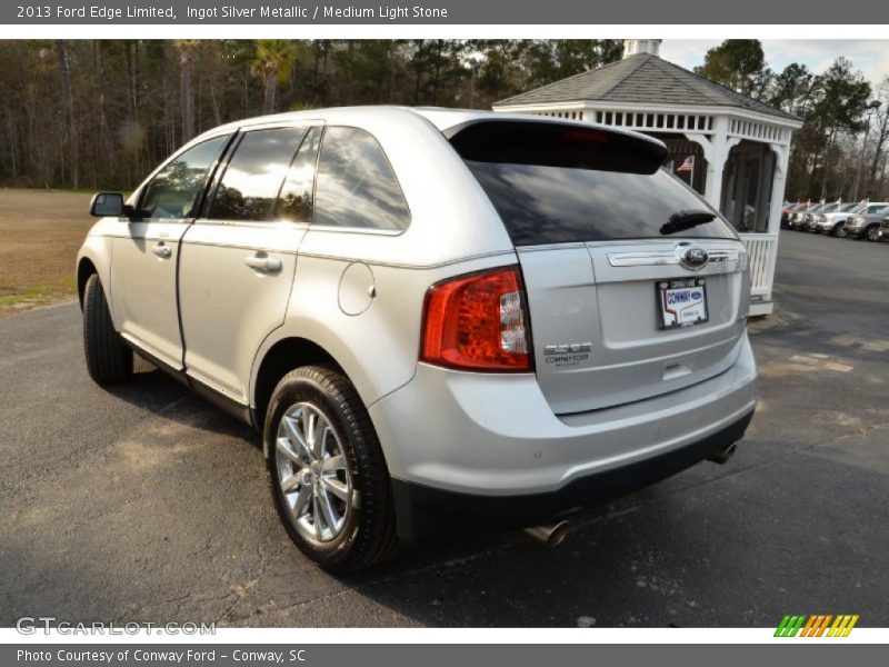Ingot Silver Metallic / Medium Light Stone 2013 Ford Edge Limited
