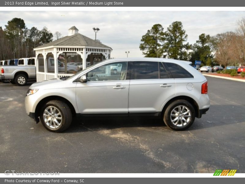 Ingot Silver Metallic / Medium Light Stone 2013 Ford Edge Limited