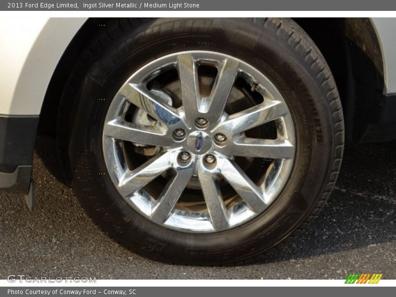 Ingot Silver Metallic / Medium Light Stone 2013 Ford Edge Limited