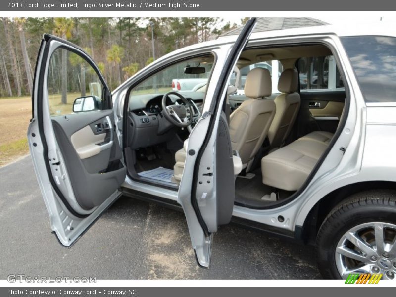 Ingot Silver Metallic / Medium Light Stone 2013 Ford Edge Limited