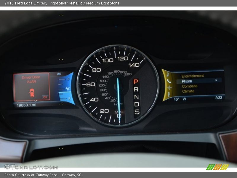 Ingot Silver Metallic / Medium Light Stone 2013 Ford Edge Limited