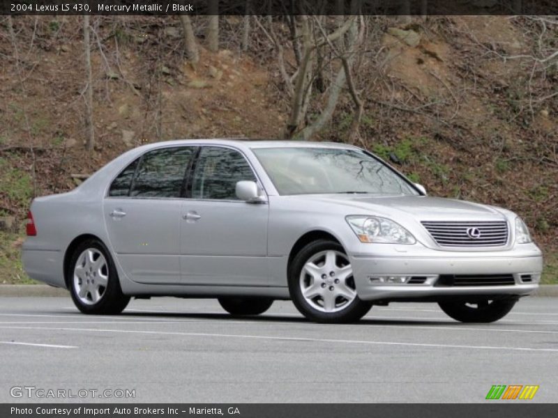 Mercury Metallic / Black 2004 Lexus LS 430