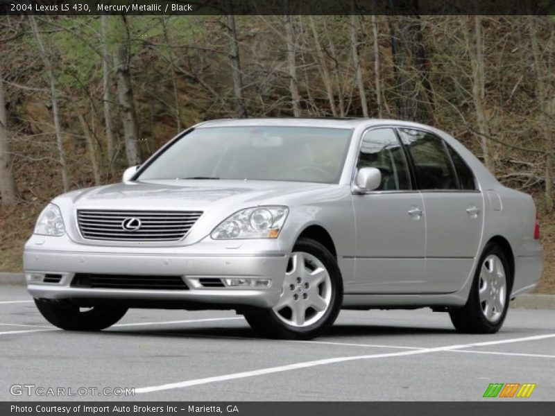 Mercury Metallic / Black 2004 Lexus LS 430
