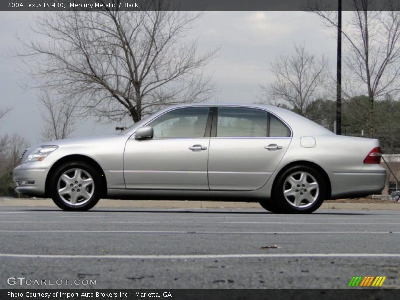 Mercury Metallic / Black 2004 Lexus LS 430