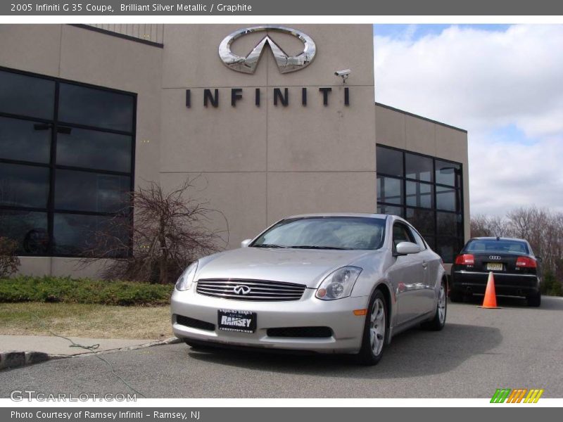 Brilliant Silver Metallic / Graphite 2005 Infiniti G 35 Coupe