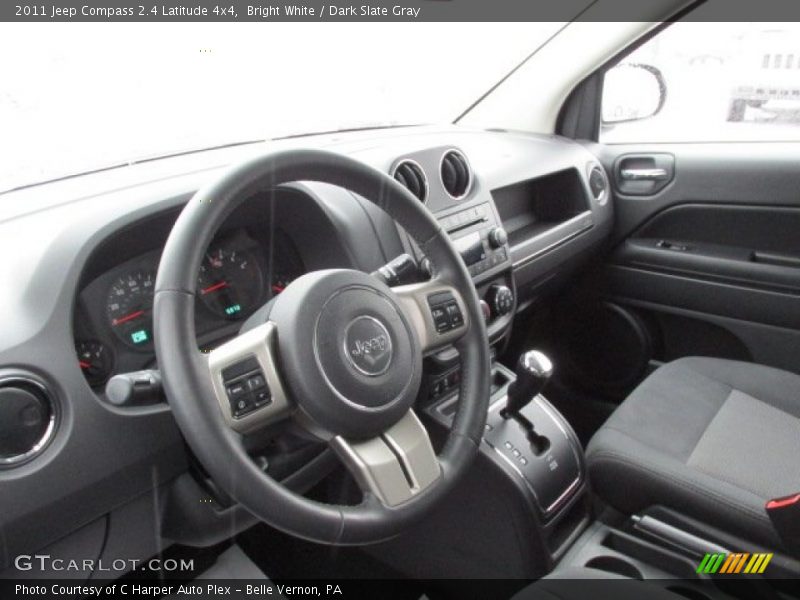 Bright White / Dark Slate Gray 2011 Jeep Compass 2.4 Latitude 4x4