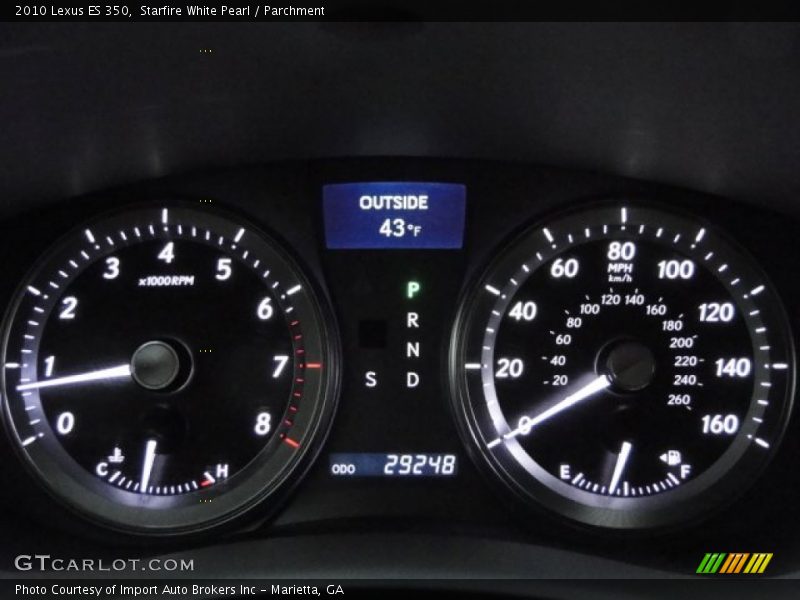 Starfire White Pearl / Parchment 2010 Lexus ES 350