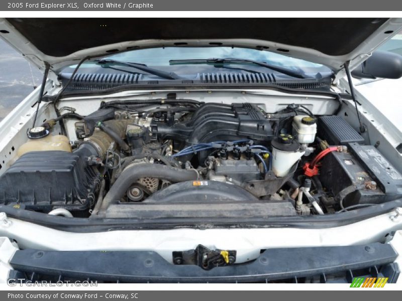 Oxford White / Graphite 2005 Ford Explorer XLS