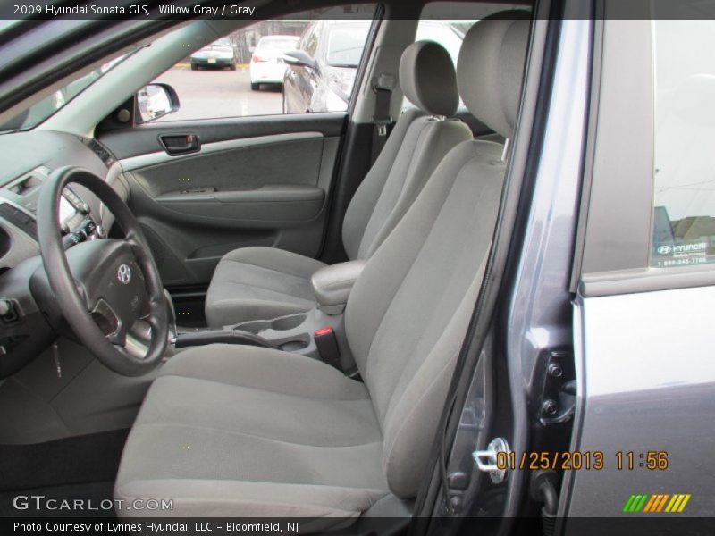 Willow Gray / Gray 2009 Hyundai Sonata GLS