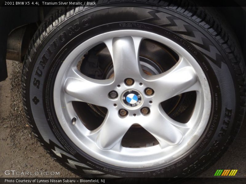 Titanium Silver Metallic / Black 2001 BMW X5 4.4i