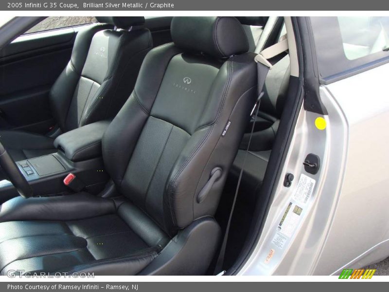 Brilliant Silver Metallic / Graphite 2005 Infiniti G 35 Coupe