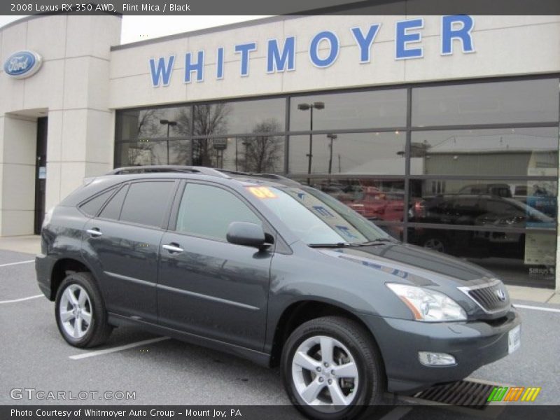 Flint Mica / Black 2008 Lexus RX 350 AWD
