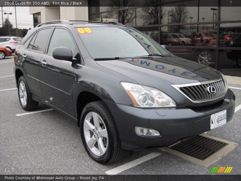 Flint Mica / Black 2008 Lexus RX 350 AWD
