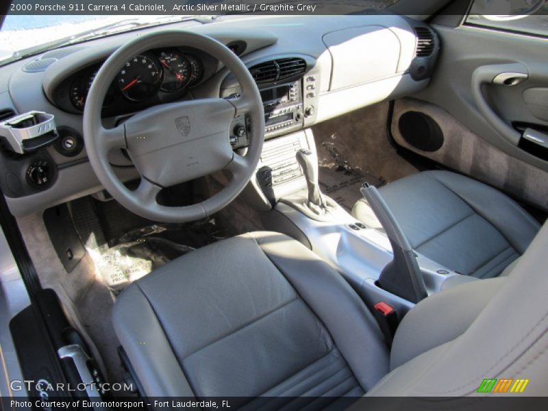 Graphite Grey Interior - 2000 911 Carrera 4 Cabriolet 