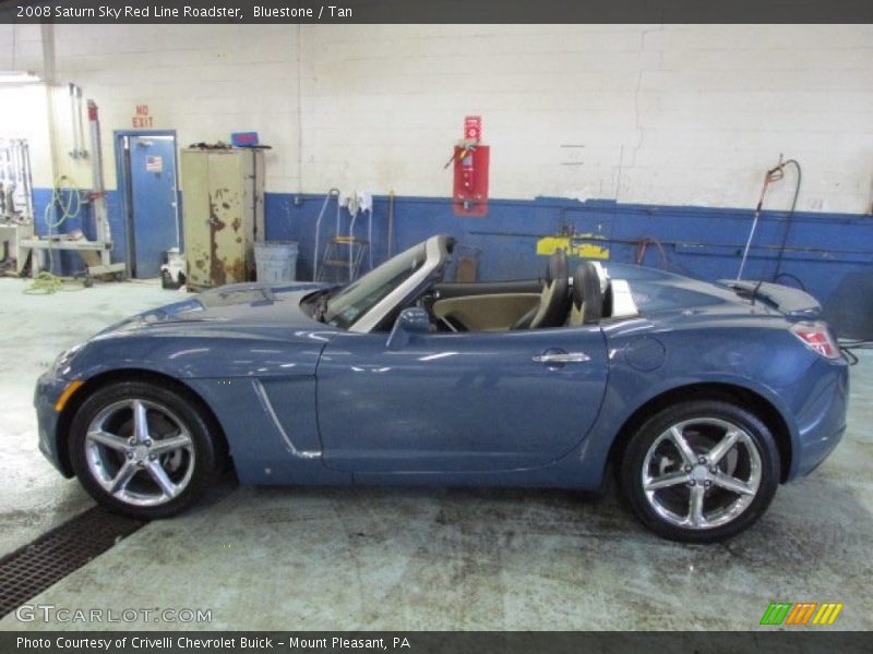 Bluestone / Tan 2008 Saturn Sky Red Line Roadster