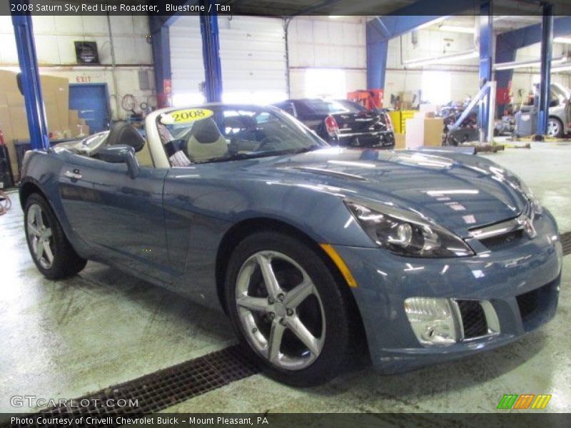 Bluestone / Tan 2008 Saturn Sky Red Line Roadster