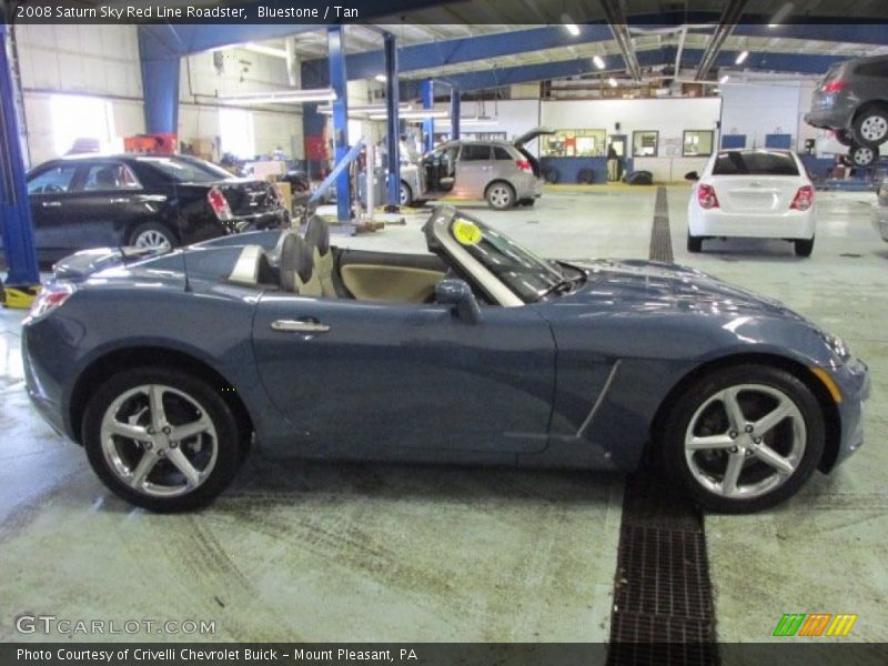 Bluestone / Tan 2008 Saturn Sky Red Line Roadster